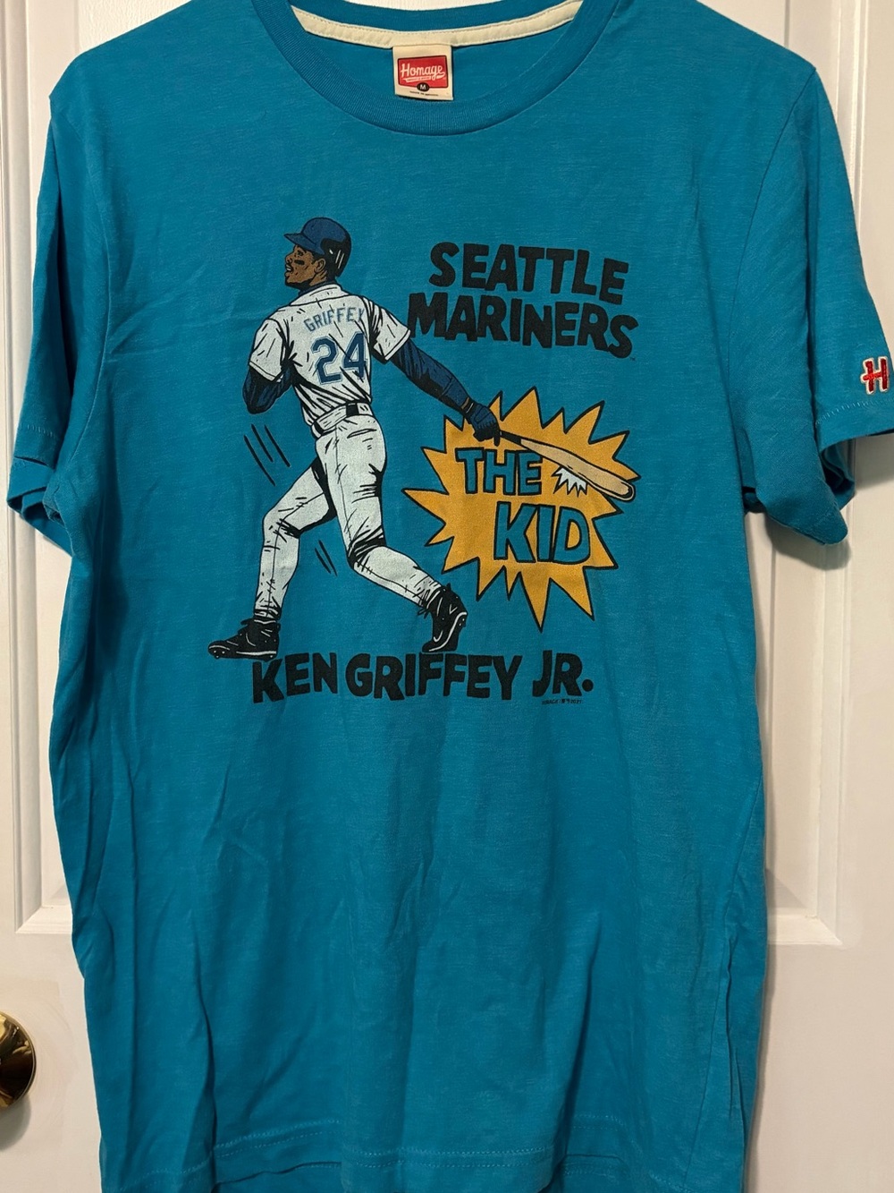 HOMAGE Teal Seattle Mariners "The Kid" Ken Griffey Jr. Graphic Tee
